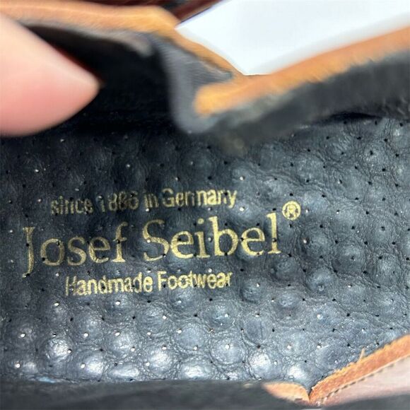 Josef Seibel Brown Leather Sandals Adjustable Buckle Strap Size 37 (US 6-6.5) - Picture 10 of 10